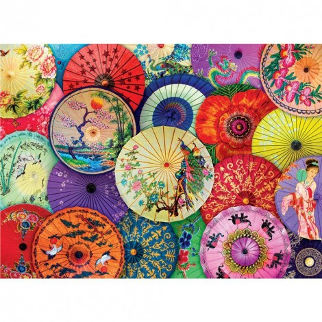 Colorful Umbrella - Full Round Diamond Painting