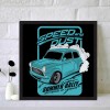 Classic Car- Partial Round Diamond Painting