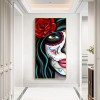 Skull Girl - Full Round Diamond Painting