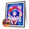 Illustration Girl -  Full Round Diamond Painting