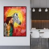 Girl Zebra  - Full Round Diamond Painting