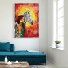 Girl Zebra  - Full Round Diamond Painting