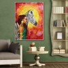 Girl Zebra  - Full Round Diamond Painting