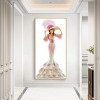 Dress Lady- Full Round Diamond Painting