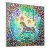 Wooden Horse - Crystal Rhinestone Diamond Painting