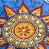 Mandala Flowers-Partial Round Diamond Painting