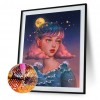 Cool Girl -Full Round Diamond Painting