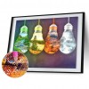 Landscape in Light Bulbs- Full Round Diamond Painting