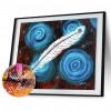 Spiral Feathers-Full Round Diamond Painting