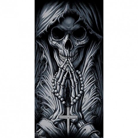 Skeleton Pray - Full Round Diamond Painting(85*45cm)