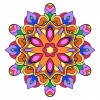 Mandala Flower- Full Round Diamond Painting