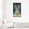 Flower Deer - Full Round Diamond Painting(85x45cm)