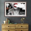 Sexy Smoking Women - Full Round Diamond Painting