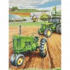 Green Tractors-Full Round Diamond Painting