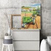 Green Tractors-Full Round Diamond Painting