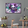 Skull Flower- Full Round Diamond Painting