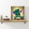 Cute Winged Dinosaur- Full Round Diamond Painting