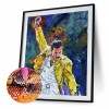 Freddie Mercury-  Full Round Diamond Painting