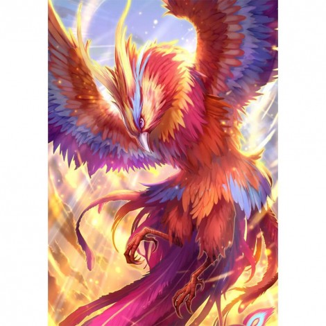 Fire Bird - Full Round Diamond Painting