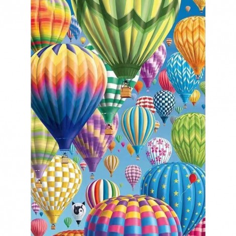 Hot Air Balloon  - Full Round Diamond Painting