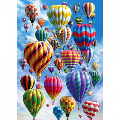 Hot Air Balloon - Full Round Diamond Painting