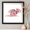 Pink Angel Dress Lady - Full Round Diamond Painting