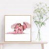 Pink Angel Dress Lady - Full Round Diamond Painting