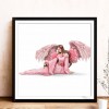 Pink Angel Dress Lady - Full Round Diamond Painting