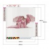 Pink Angel Dress Lady - Full Round Diamond Painting