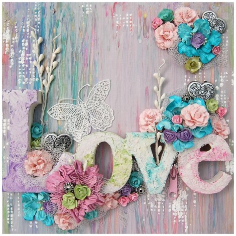 Love - Full Round Diamond Painting £¨40*40cm)