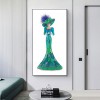 Dress Lady- Full Round Diamond Painting