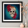 Flower Skull  - Full Round Diamond Painting