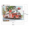 Fire Truck - Full Round Diamond Painting