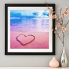 Pink Beach - Full Round Diamond Painting