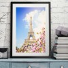 Spring Eiffel Tower- Full Round Diamond Painting