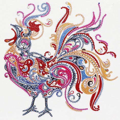 Rooster  - Crystal Rhinestone Diamond Painting