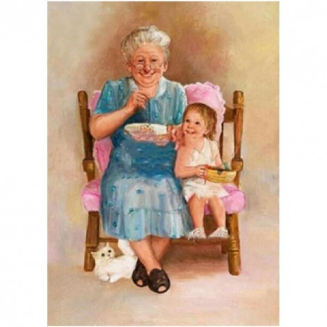 Grandma - Full Round Diamond Painting