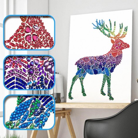 Deer - Crystal Rhinestone Diamond Painting