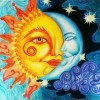 Sun Moon - Full Square Diamond Painting(45x45cm)