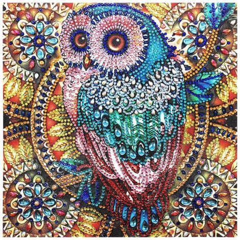 Owl - Crystal Rhinestone Diamond Painting