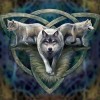 Three Wolves- Full Round Diamond Painting