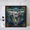 Three Wolves- Full Round Diamond Painting