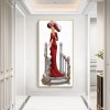 Dress Lady- Full Round Diamond Painting