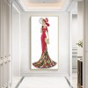 Dress Lady- Full Round Diamond Painting