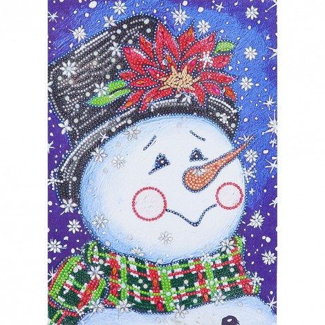 Snowman - Crystal Rhinestone Diamond Painting