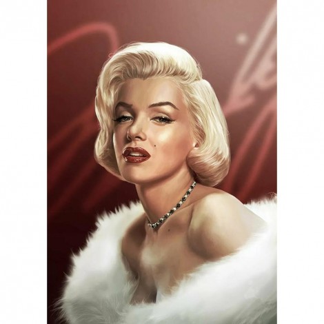 Marilyn Monroe - Full Round Diamond Painting