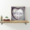 Letter Welcome - Full Round Diamond Painting