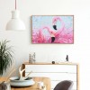 Pink Bird - Full Round Diamond Painting