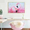 Pink Bird - Full Round Diamond Painting