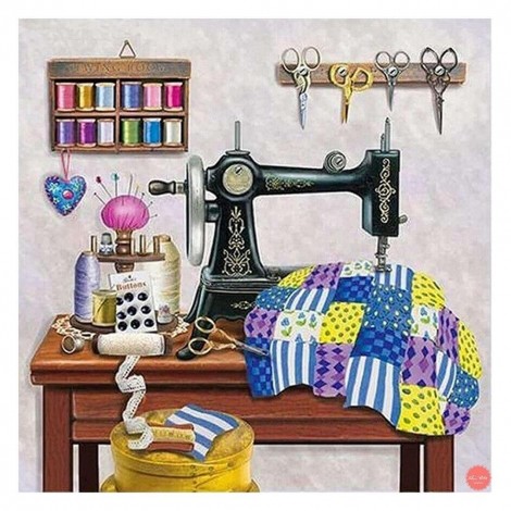 Sewing Machine - Full Round Diamond Painting